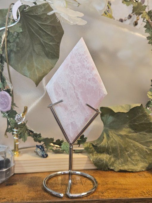 Losange opale rose 