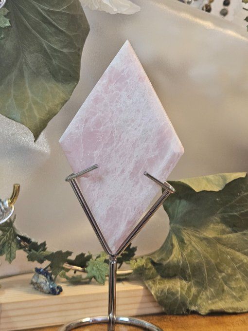 Losange opale rose 