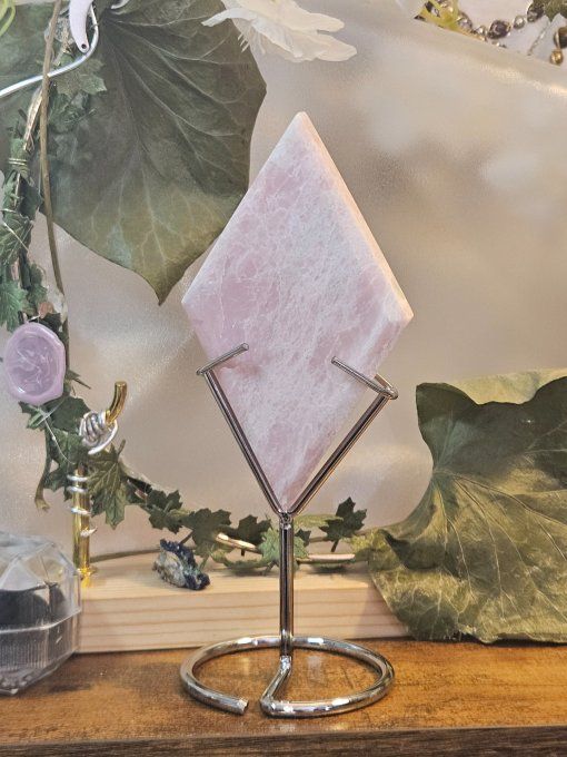 Losange opale rose 