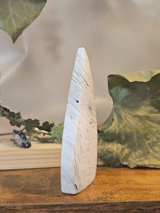Agate blanche dentelle 