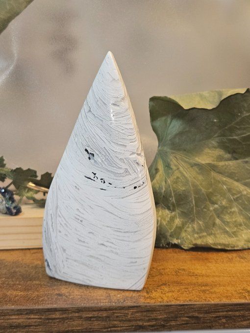 Agate blanche dentelle 