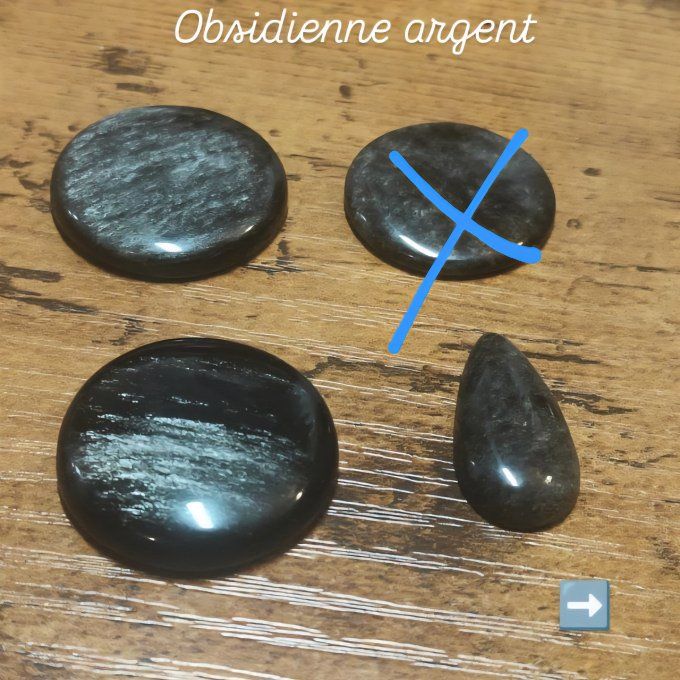 Obsidienne argent ( Sheen)