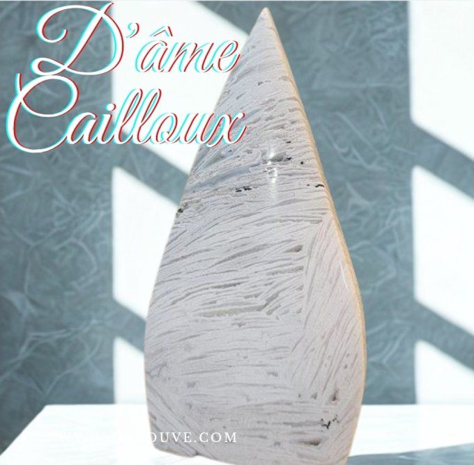 Agate blanche dentelle 