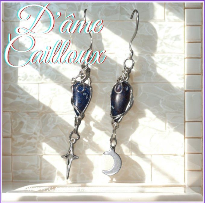 New - Azurite ✨️ Boucle d’oreille