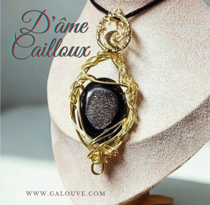 New-Onyx  Noire Druzy  
