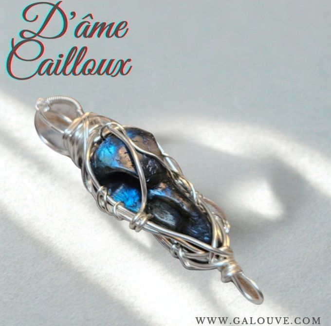 Corbeau - labradorite Bleu 