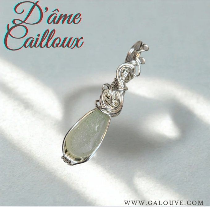 Agate Blanche druzy
