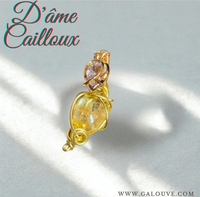✨ Citrine ,rose de cristal