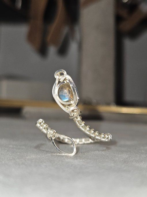 Bague Labradorite ✨ajustable 