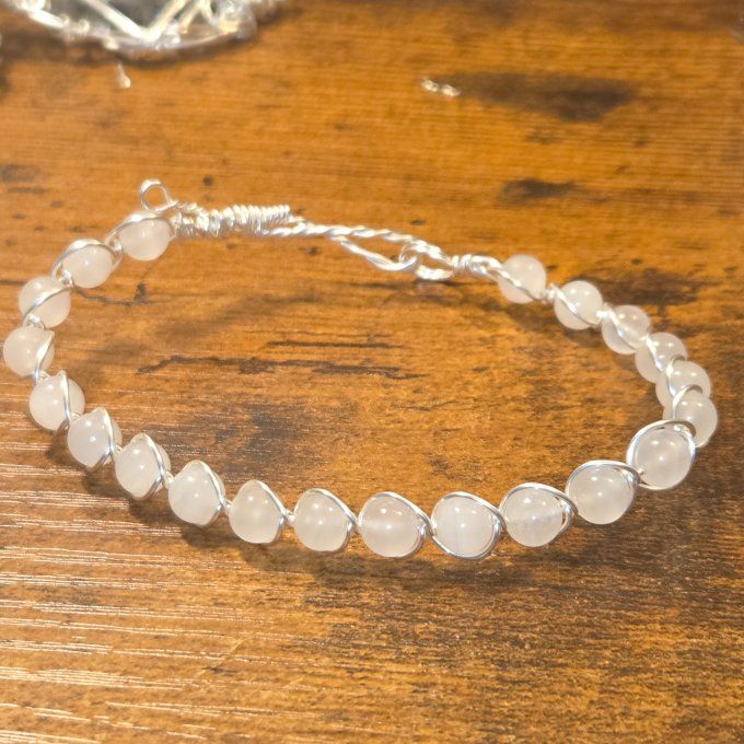 Calcite Rose ✨ Manganocalcite - bracelet 