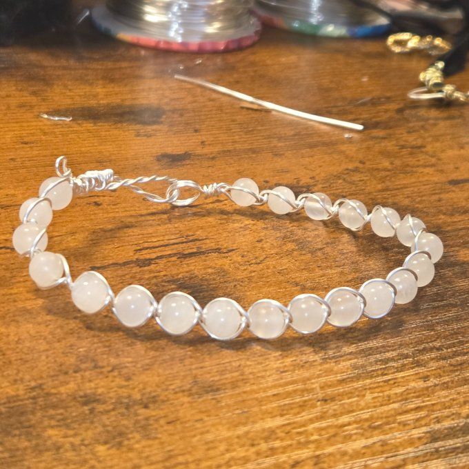 Calcite Rose ✨ Manganocalcite - bracelet 