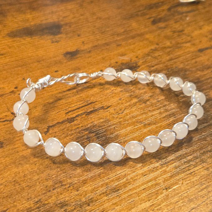 Calcite Rose ✨ Manganocalcite - bracelet 
