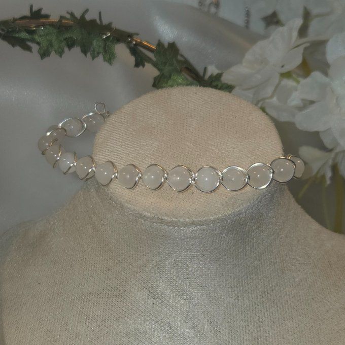 Calcite Rose ✨ Manganocalcite - bracelet 