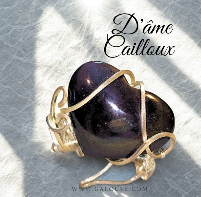 Bague oeil céleste coeur ajustable -promo✨Protection et Clarté