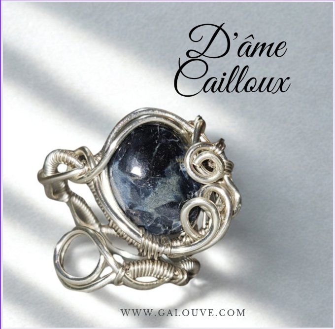 New-Bague Pietersite ajustable 