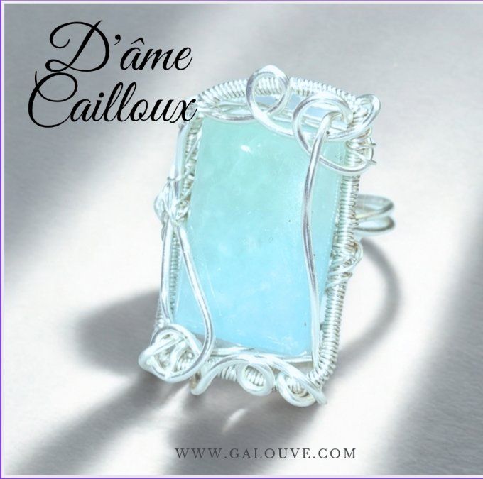 Bague ajustable Hemimorphite 
