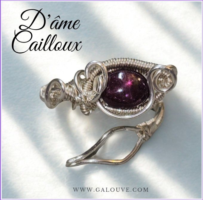 Bague rubis etoilé