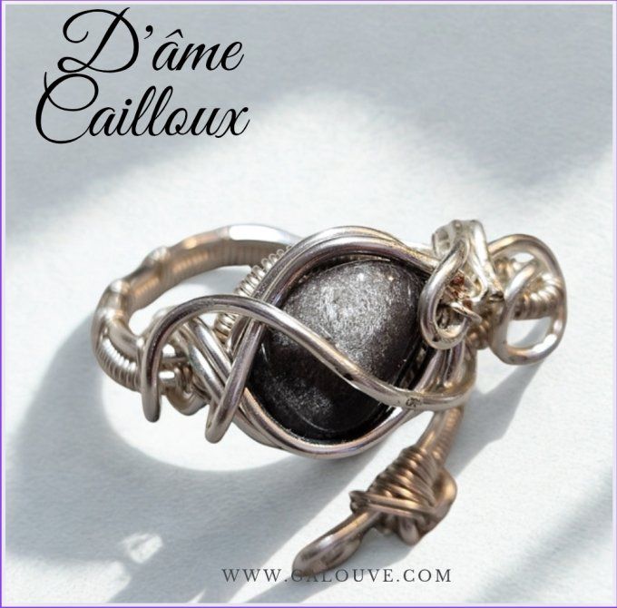 Bague Obsidienne argent 