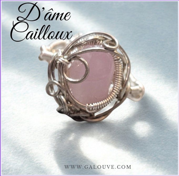 Bague Courrone kunzite 
