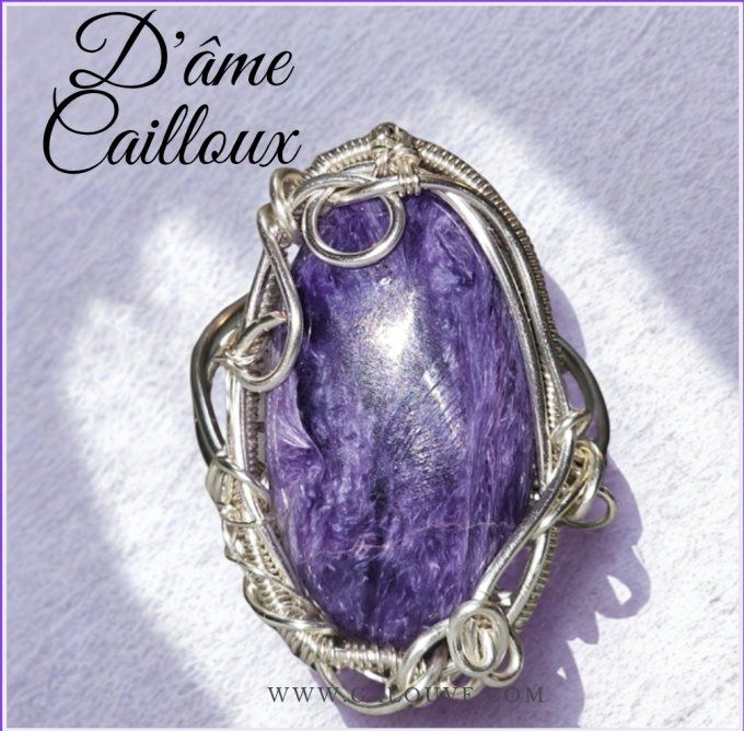 Charoite ajustable - ✨ Bague Marquise ✨