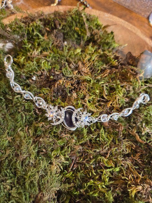 Collier modulable amethyste 