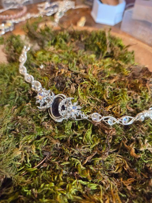 Collier modulable amethyste 