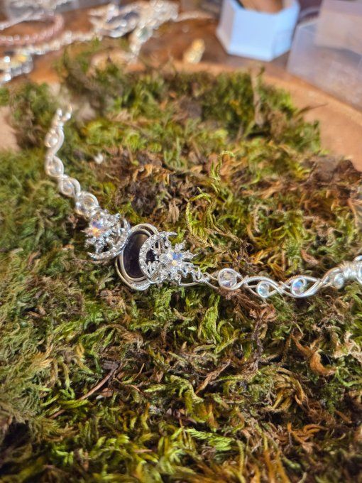 Collier modulable amethyste 