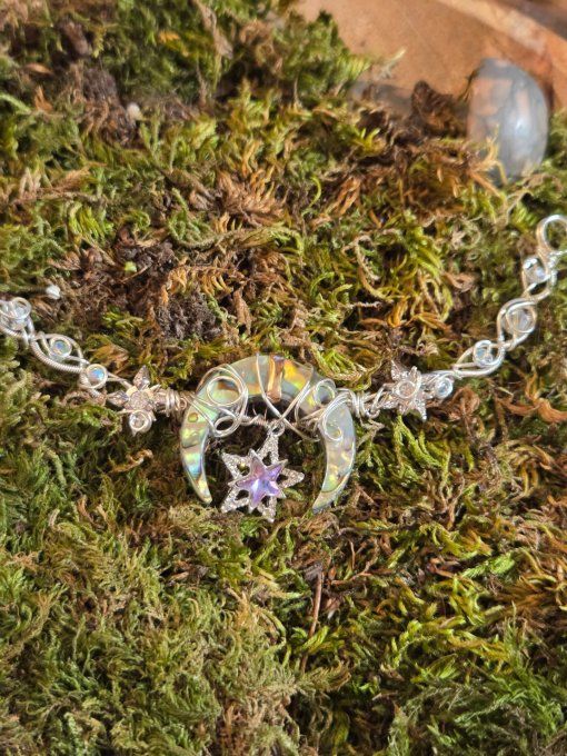 Collier modulable en Ormeau résiné 