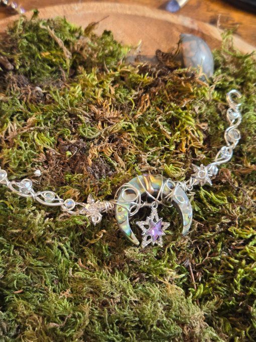 Collier modulable en Ormeau résiné 