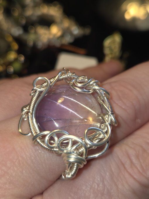 Bague Ajustable Amétrine – Créativité & Abondance  