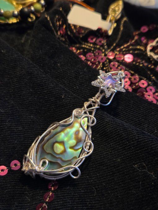Amulette Ormeau Abalone - l'étoile de l'océan 