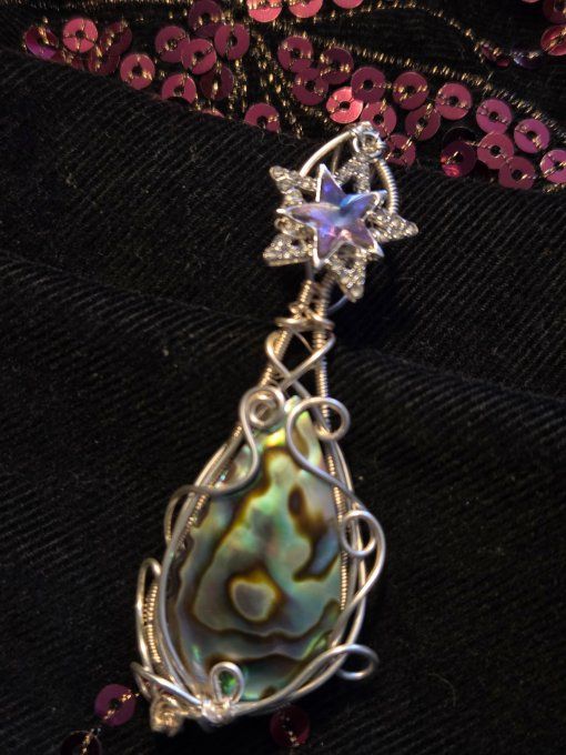 Amulette Ormeau Abalone - l'étoile de l'océan 