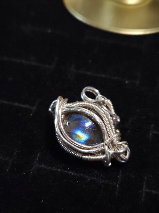 Bague Labradorite ajustable