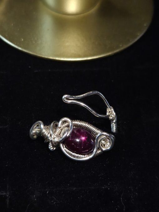 Bague Ajustable Rubis Étoile – Passion Et Vitalité  