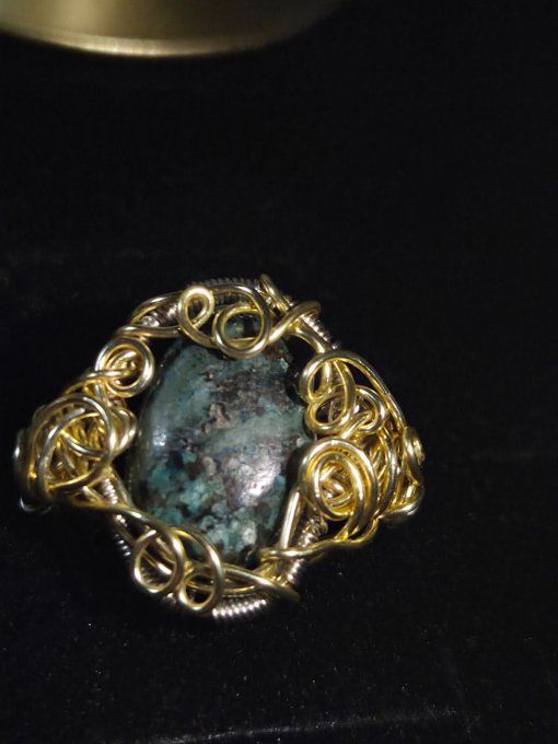 Bague Turquoise Africaine –  Vie,  Sérénité et Protection
