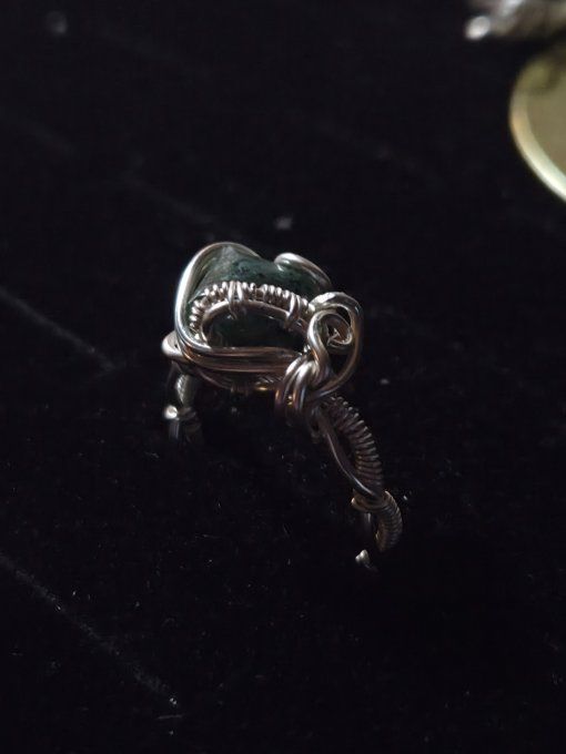 Bague Tsavorite -Grenat Vert -croissance et prospérité 