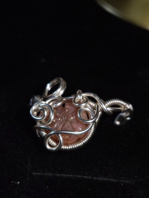 Pierre de soleil. Bague ajustable 