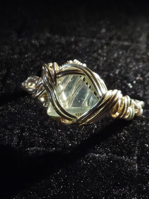 Fluorite Verte - bague ajustable ✨Clarté, Protection et Équilibre Émotionnel✨ 