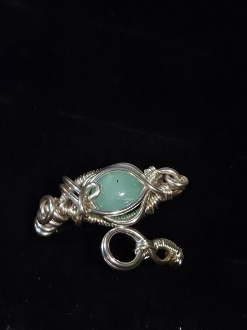 Bague chrysoprase ajustable