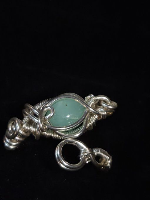 Bague chrysoprase ajustable