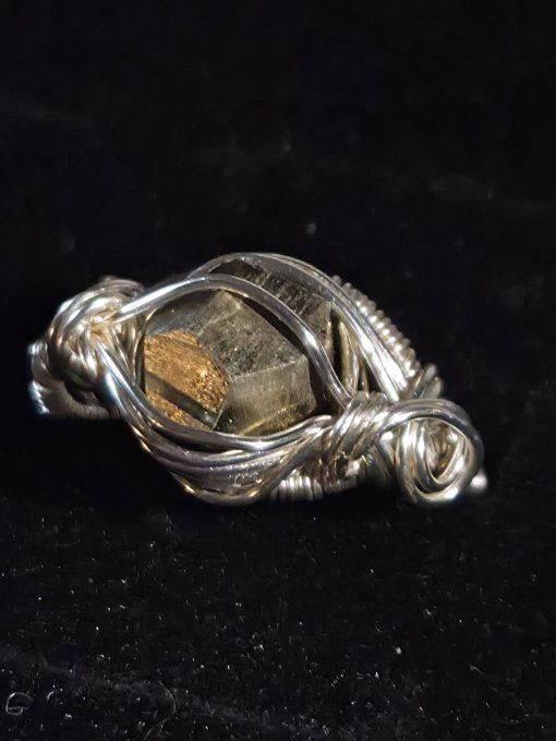 Bague pyrite - ✨ ajustable