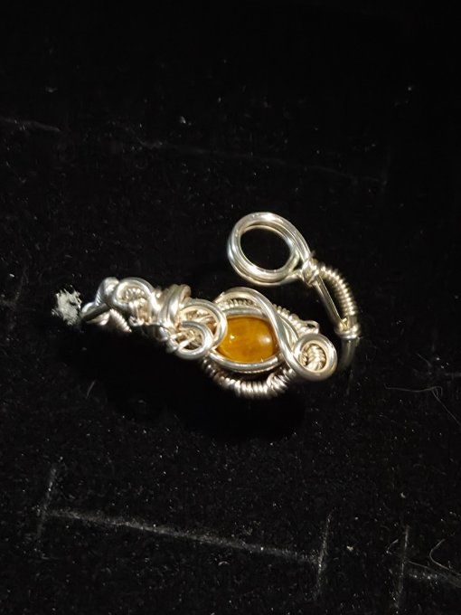 Bague oeil de tigre Ajustable 