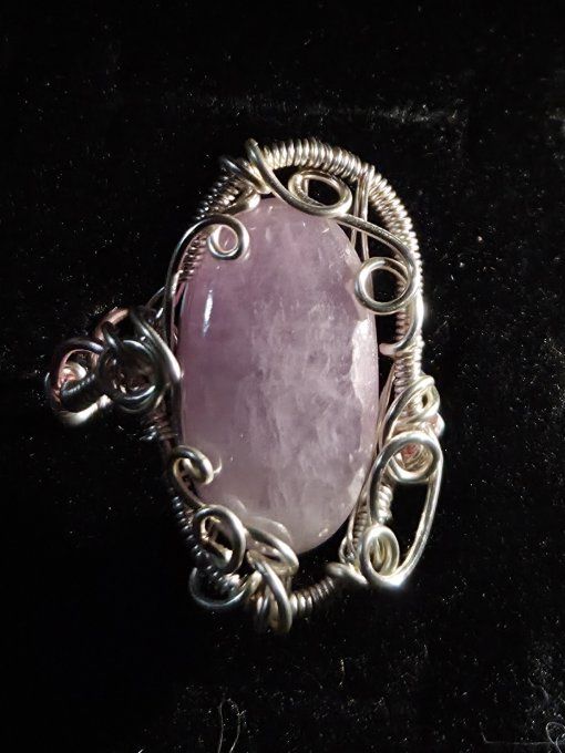 Bague Kunzite - ajustable 