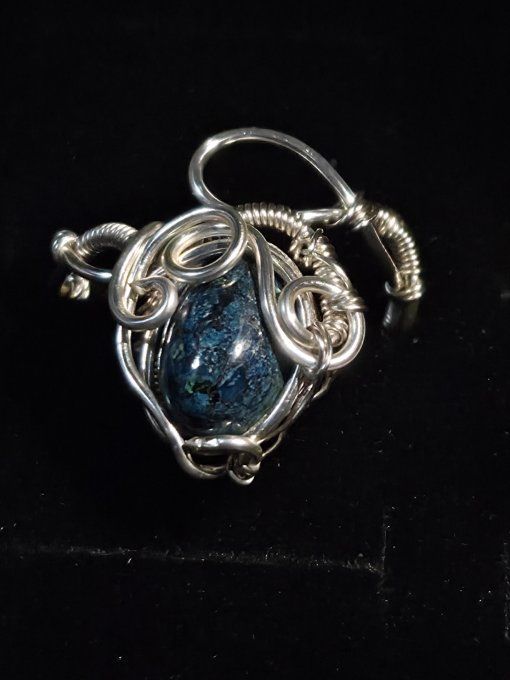 Bague Chrysocolle ajustable 