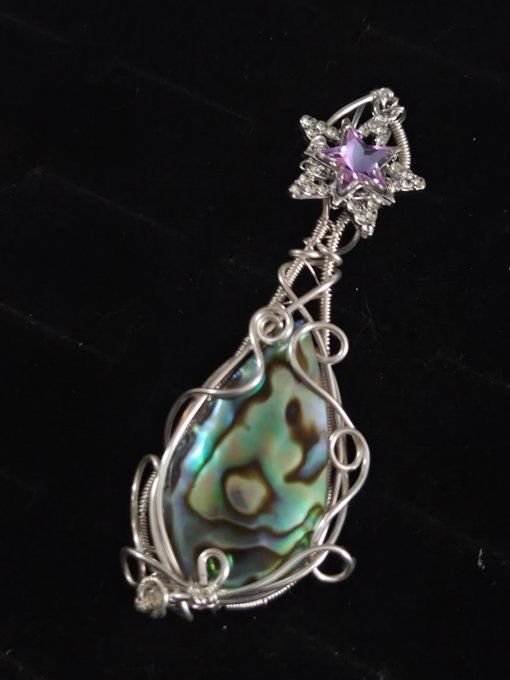 Amulette Ormeau Abalone - l'étoile de l'océan