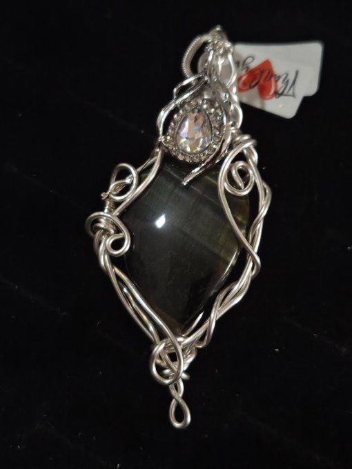 Amulette argent Oeil de faucon ✨