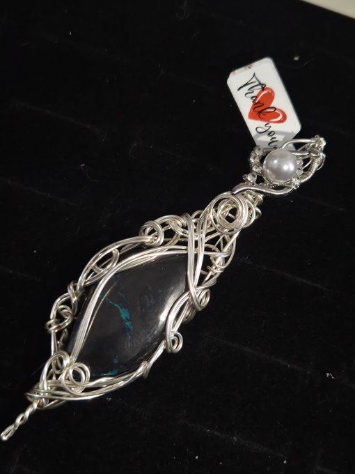 Pendentif Azurite – Clarté, Sérénité & Concentration