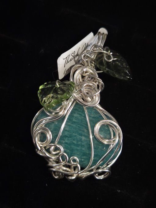 Pendentif Citrouille Amazonite 