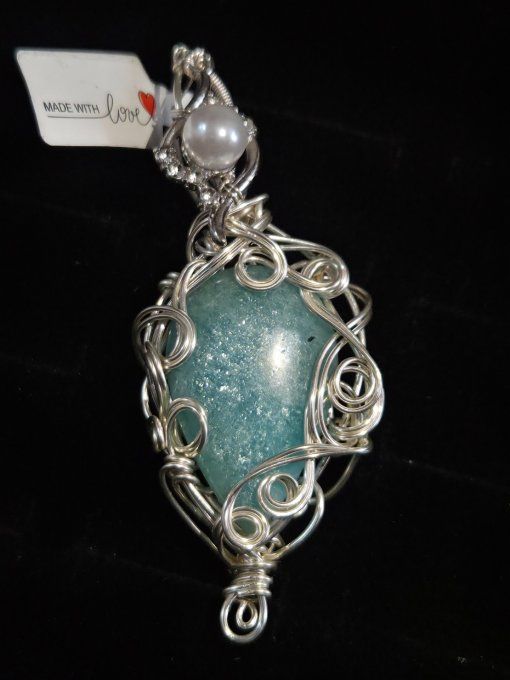 Amazonite -Amulette Larmes d'Héra 