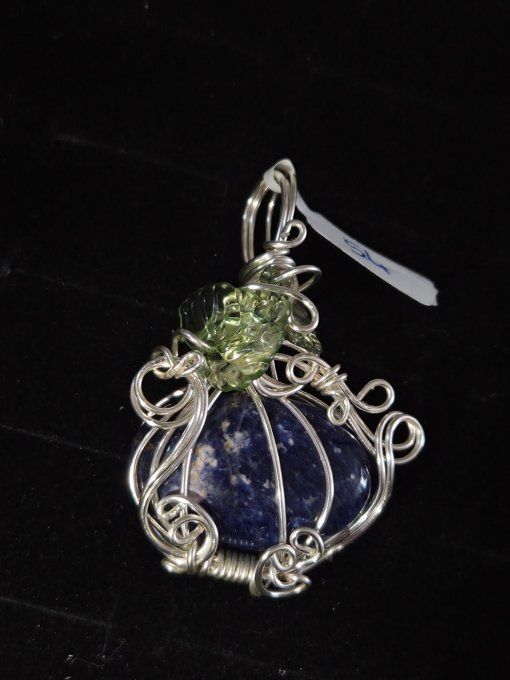 Pendentif Citrouille Sodalite 